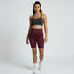 High Waist Maternity Bike Shorts with Over Belly Panel Stretch Activewear Workout Shorts