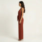 Sleeveless Wide Leg Jumpsuit with V Neck Tie Waist Relaxed Fit Flowy Silhouette
