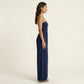 Strapless Wide Leg Jumpsuit with Smocked Bodice Elastic Waist Flowy Relaxed Fit