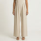 Sleeveless Wide Leg Overalls Jumpsuit with Adjustable Shoulder Straps Pleated Front Relaxed Fit