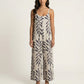 Sleeveless Printed Wide Leg Jumpsuit with Spaghetti Straps Relaxed Fit Flowy One Piece