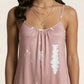 Sleeveless Tie Dye Wide Leg Jumpsuit with Spaghetti Straps Side Pockets Relaxed Fit