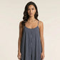 Sleeveless Striped Wide Leg Jumpsuit with Spaghetti Straps Loose Fit Flowy One Piece