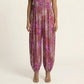 Sleeveless Printed Jumpsuit with Spaghetti Straps Smocked Bodice Elastic Ankle Relaxed Fit