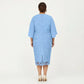 Plus Size Lace Midi Dress with Sheer Overlay Short Sleeve Loose Fit Elegant Knee Length Dress