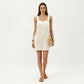 Sleeveless Textured Romper with Wide Straps Button Front Detail and Relaxed Fit Lightweight Design