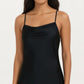 Long Slip Sleep Dress Adjustable Strap Midi Nightgown Lightweight Relaxed Fit Sleepwear