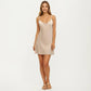 Lace Trim Short Sleep Dress Adjustable Strap Nightgown Lightweight Relaxed Fit Sleepwear