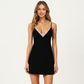 Lace Trim Short Sleep Dress Adjustable Strap Nightgown Lightweight Relaxed Fit Sleepwear