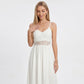 Lace Bodice Maxi Dress with Spaghetti Straps and Flowy Skirt