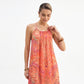 Halter Maxi Dress with Open Back Tie Detail and Ruffle Hem