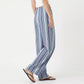 Striped Wide Leg Pants with Drawstring Waist