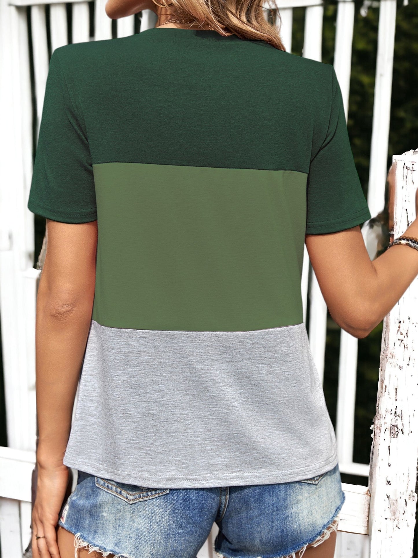 Triple Color Block T-Shirt