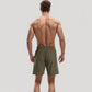 Men's Swim Trunks with Zipper Pockets and Adjustable Drawstring Waistband for Everyday Comfort