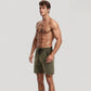 Men's Swim Trunks with Zipper Pockets and Adjustable Drawstring Waistband for Everyday Comfort