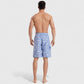 Men's Pineapple Print Swim Shorts with Adjustable Drawstring Waist and Mid-Length Fit