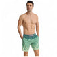 Men's Swim Shorts with Adjustable Drawstring Waistband and Quick-Dry Fabric