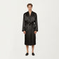 Men's Satin Robe with Waist Tie Belt and Front Pockets