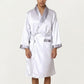 Men's Satin Robe with Shawl Collar Waist Tie and Front Pockets
