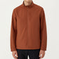 Men's Lightweight Zip-Up Jacket with Stand Collar and Long Sleeves