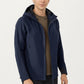 Men's Full Zip Hooded Jacket with Adjustable Drawstrings and Front Zip Pockets