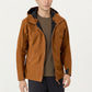 Men's Full Zip Hooded Jacket with Adjustable Drawstrings and Front Zip Pockets
