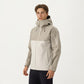 Men's Waterproof Hooded Jacket with Zipper Pockets and Adjustable Drawstrings