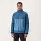 Men's Lightweight Zip-Up Windbreaker Jacket with High Collar and Zipper Pockets