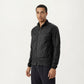 Men's Lightweight Zip-Up Windbreaker Jacket with High Collar and Elastic Cuffs