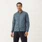 Men's Lightweight Zip-Up Windbreaker Jacket with High Collar and Elastic Cuffs