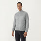 Men's Lightweight Zip-Up Windbreaker Jacket with High Collar and Elastic Cuffs