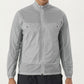 Men's Lightweight Zip-Up Windbreaker Jacket with High Collar and Elastic Cuffs
