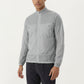 Men's Lightweight Zip-Up Windbreaker Jacket with High Collar and Elastic Cuffs