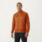 Men's Lightweight Zip-Up Windbreaker Jacket with High Collar and Elastic Cuffs
