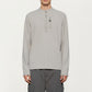 Men's Long Sleeve Quarter Zip Fleece Pullover with Mock Neck and Textured Waffle Knit Fabric