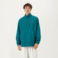 Men's Long Sleeve Quarter Zip Windbreaker Pullover with Elastic Cuffs and Zipper Chest Pocket