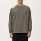 Men's Long Sleeve Crew Neck Utility Pullover with Zipper Chest Pocket and Elastic Cuffs