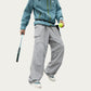 Men's Lightweight Cargo Pants with Drawstring Waist and Utility Pockets