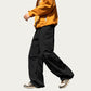 Men's Relaxed Fit Cargo Pants with Side Pockets and Adjustable Drawstring Waist