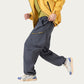 Men's Relaxed Fit Cargo Pants with Side Pockets and Adjustable Drawstring Waist