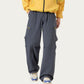 Men's Relaxed Fit Cargo Pants with Side Pockets and Adjustable Drawstring Waist