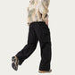 Men's Oversized Cargo Pants with Adjustable Drawstring Hem and Multi-Pocket Design