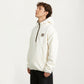 Men's Half Zip Hooded Pullover with Front Pocket and Relaxed Fit