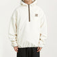 Men's Half Zip Hooded Pullover with Front Pocket and Relaxed Fit