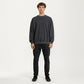 Men's Crewneck Sweatshirt with Ribbed Trim and Relaxed Fit