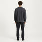 Men's Crewneck Sweatshirt with Ribbed Trim and Relaxed Fit