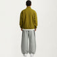 Men's Half Zip Pullover with Stand Collar and Relaxed Fit