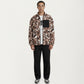 Men's Full Zip Fleece Jacket with Stand Collar and Utility Chest Pocket