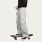 Men's Straight Leg Drawstring Pants with Elastic Waist and Relaxed Fit