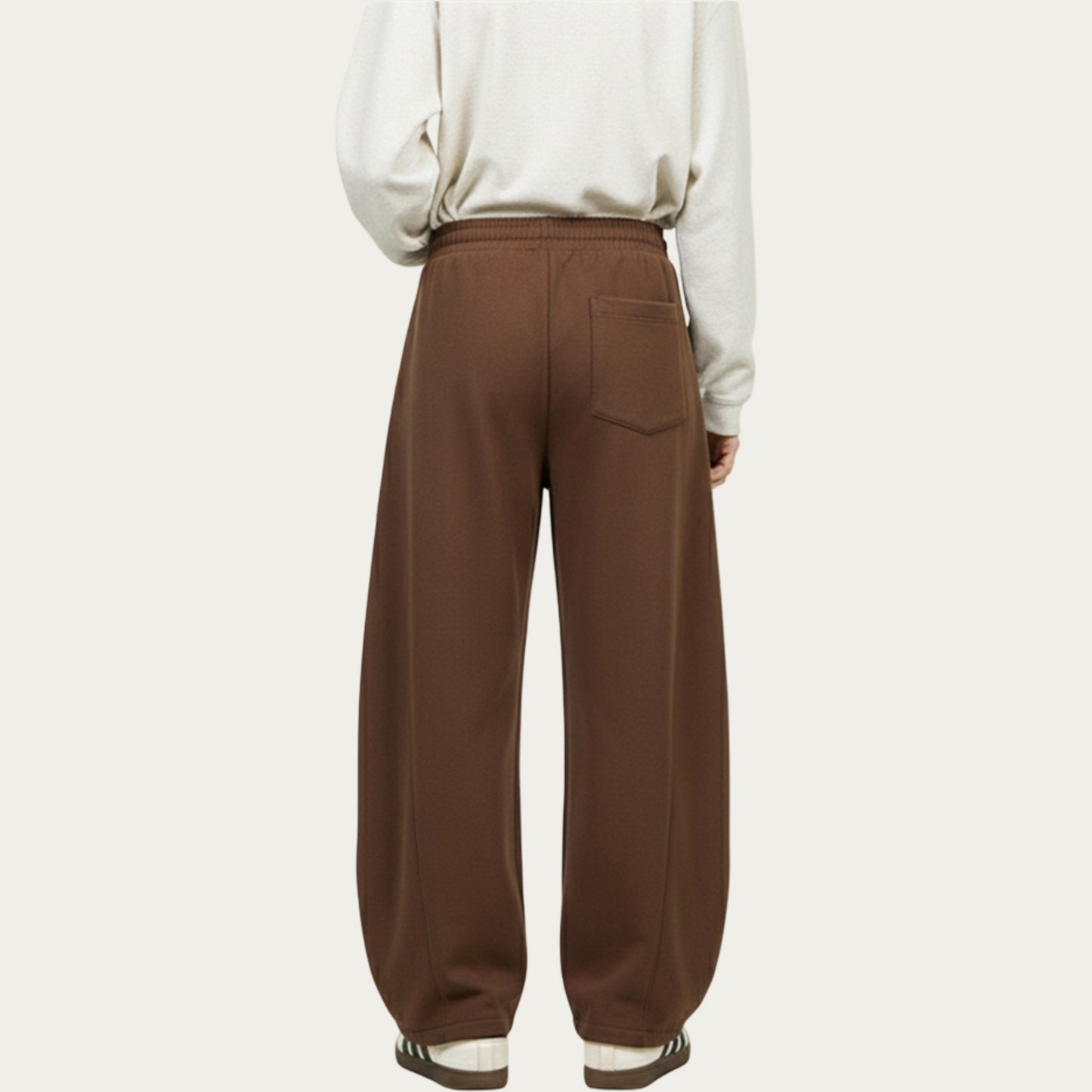 Men's Wide Leg Drawstring Pants with Relaxed Fit and Soft Structured Fabric